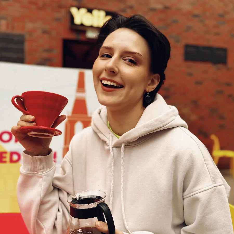 Świetlana — prowadząca warsztaty Yello Coffee